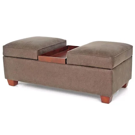 Upholstered Ottoman with Storage